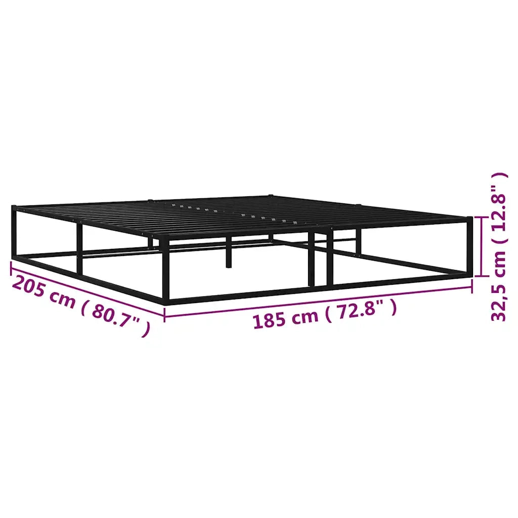 Giroletto Nero in Metallo 180x200 cm 324790