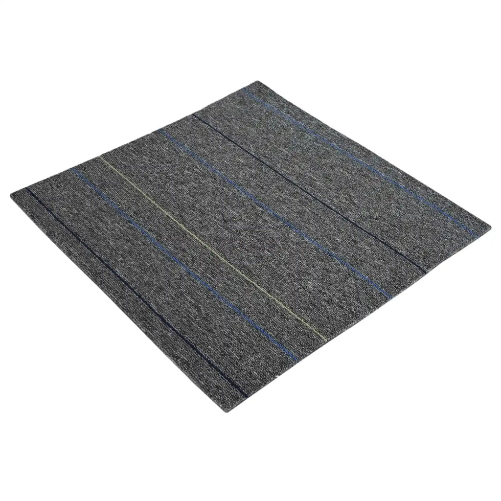 Piastrella per Tappeto Grigio Medio con Strisce 50 x 50 cm CFW3369651