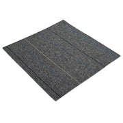 Piastrella per Tappeto Grigio Medio con Strisce 50 x 50 cm CFW3369651