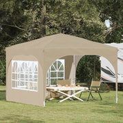 Tenda per feste a pop-up 290 x 290 x 245 cm Crema