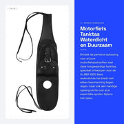 Borsa acqua resistente per motocicletta - Borsa per motocicletta con cerniera magnetica - Panniers in PU pelle - Cinture di fissaggio - Adatto per XL 883 1200 - Borsa per motocicletta