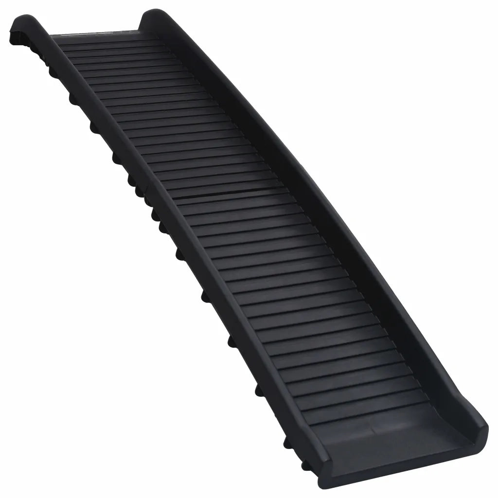 Rampa per Cani Pieghevole Nera 155,5x40x15,5 cm CFW1490551