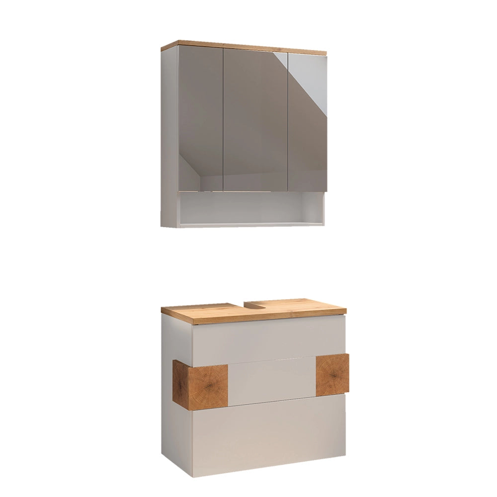 Vicco Set di mobili da bagno Bianco 2 parti