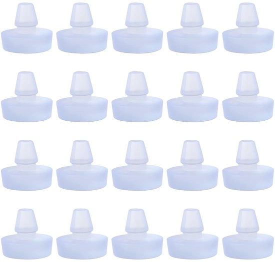 30 Stuks Tavoli in Vetro Bumpers per Mobili con Foro 1/4 Pollice