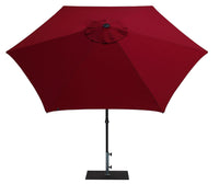 Ombrellone da Giardino Ø3 m Palo Ø38 mm in Alluminio Tessuto Olefin Trend Bordeaux