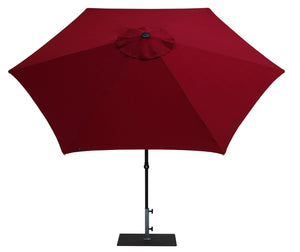 Ombrellone da Giardino Ø3 m Palo Ø38 mm in Alluminio Tessuto Olefin Trend Bordeaux