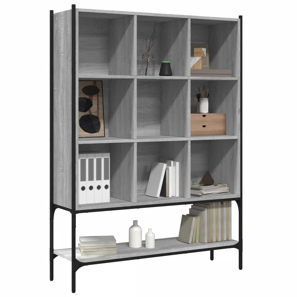 Libreria Grigio Sonoma 102x30x141,5 cm in Legno Multistrato 3214332