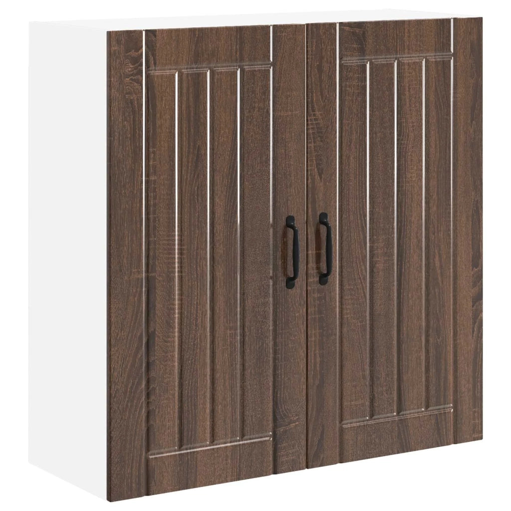 Armadietto a muro LUCCA Rovere Marrone 80 x 31 x 80 cm