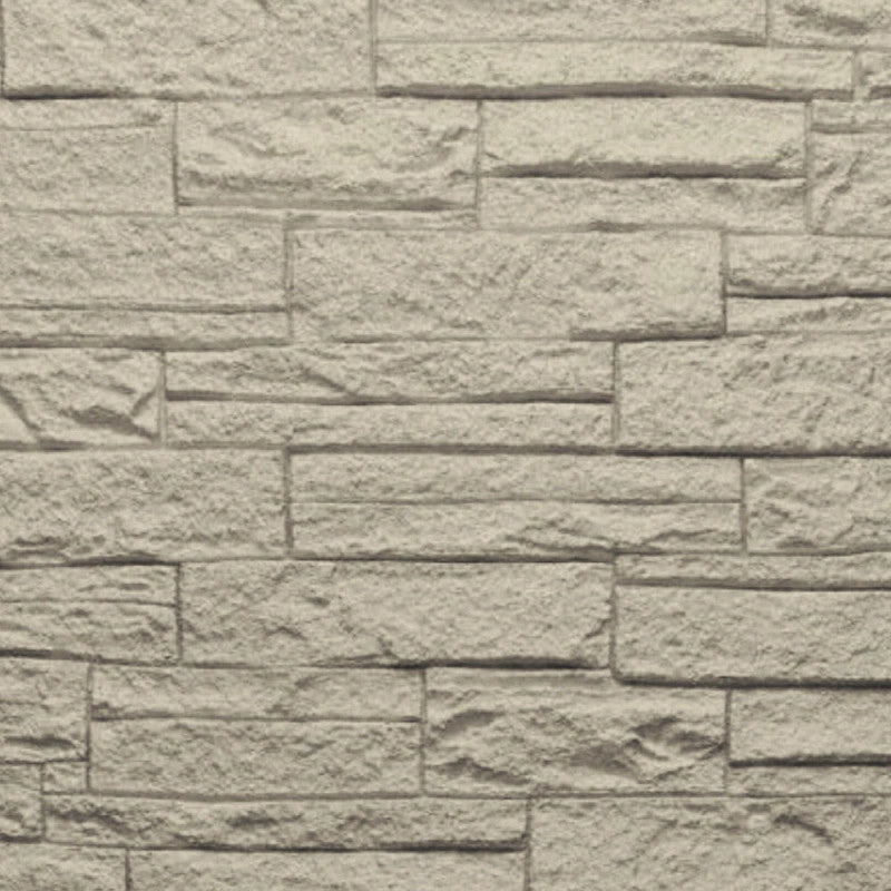 Pannello decorativo effetto pietra mattoni 3D set 12 pz 8,6 mt2 rivestimento murale in PU 120 x 60 x 2,5 Greige Tortora