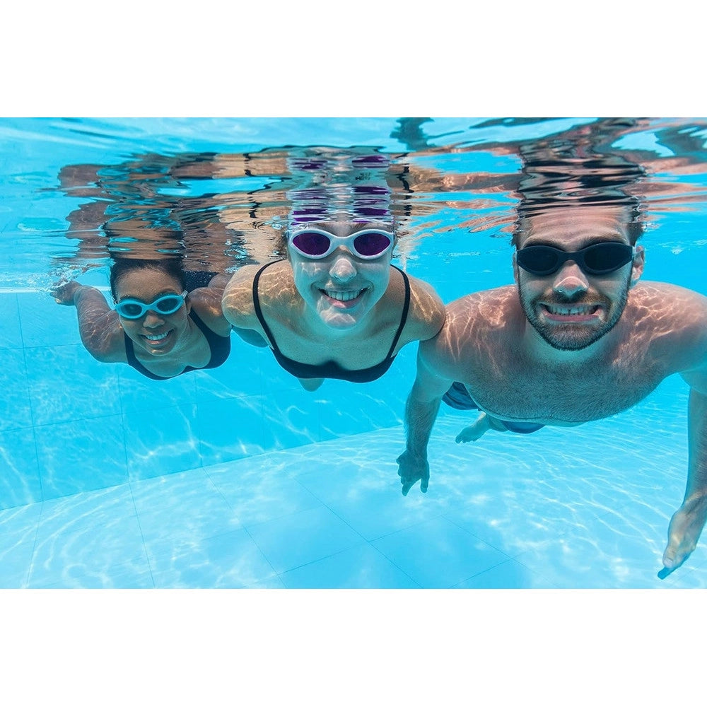 Trade Shop - Kit 3 Paia Di Occhialini Piscina Da Nuoto Ix-1400 Colorati Per Adulti 14+ Anni 21095 -