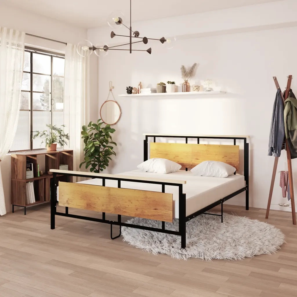 Letto matrimoniale | Letto per adulti | Giroletto in Metallo 160x200 cm