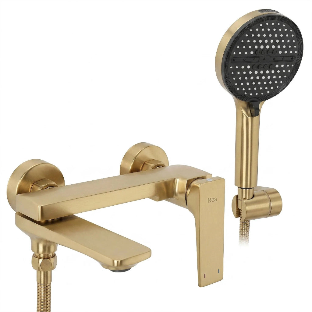 Rubinetto Da Vasca Premium Rea Prime Gold Brush