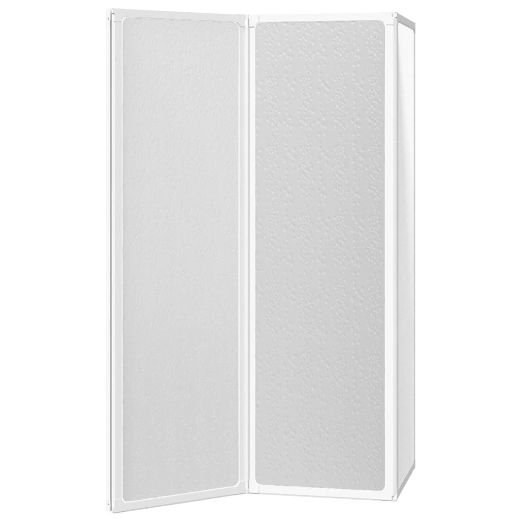 Doccia da bagno a parete 141 x 132 cm 3 Pannelli pieghevoli cod mxl 51213