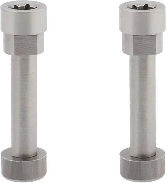 Componenti di riparazione per scharniere - Borso metallico per scharniere - 2 viti - Acciaio inossidabile - 15,5 mm di lunghezza - Compatibile con B-ose QC35 - Componenti di riparazione per cuffie