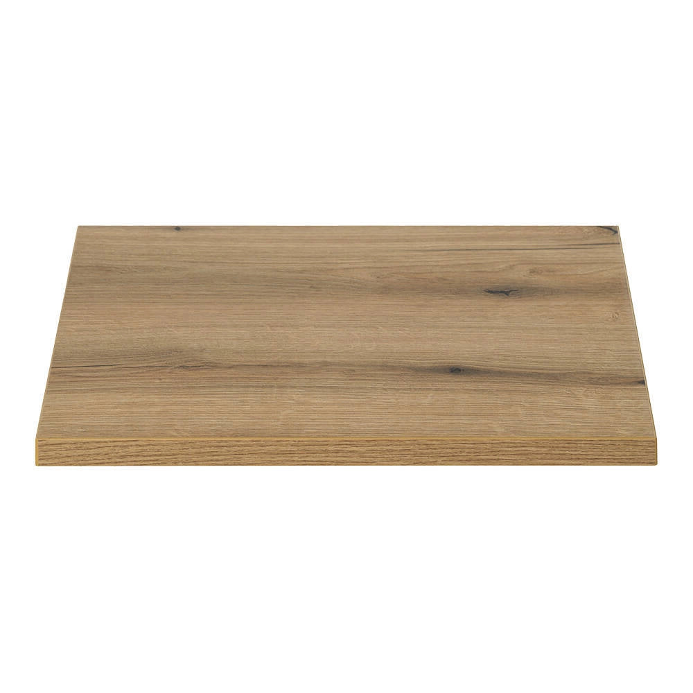 Mobile Pensile Sottolavabo Newport con 2 Cassetti e Lavabo Rotondo Bianco 60x72x40 cm - Effetto Rovere [en.casa]