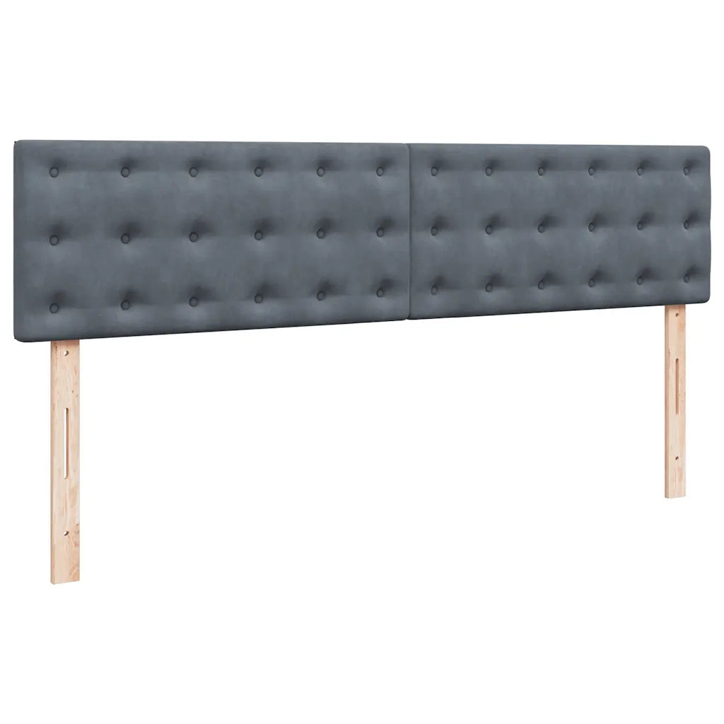 Struttura Letto Pouf con Materassi 200x200 cm Velluto 3312789