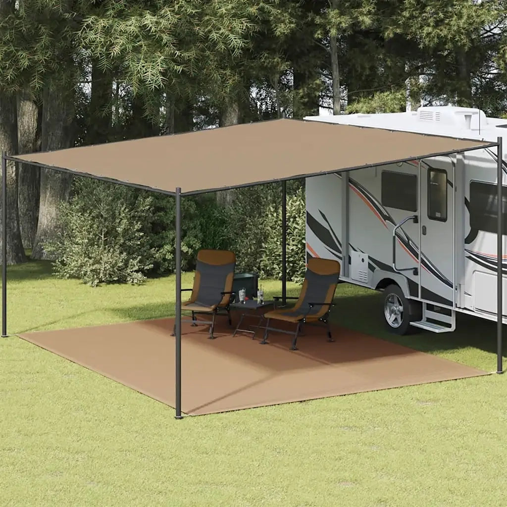 Tappeto da Tenda 400x500 cm Grigio Talpa 310752