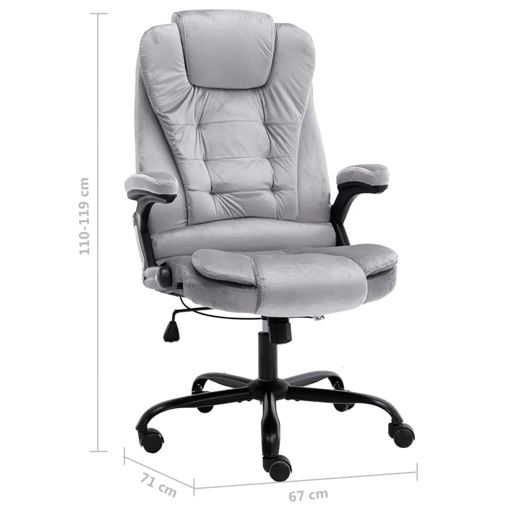 Sedia da Ufficio Grigio Chiaro in Velluto cod mxl 70314