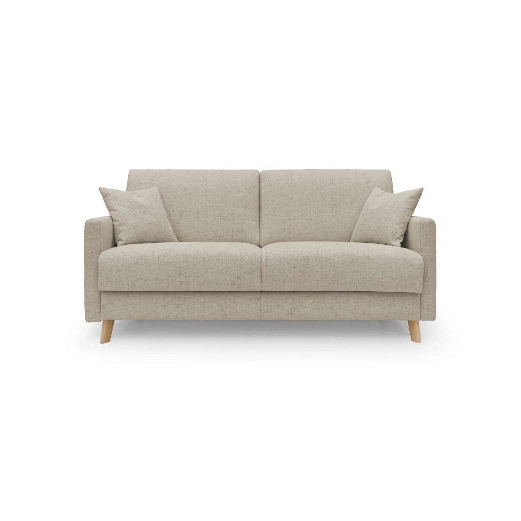 Edgar Divano letto matrimoniale in tessuto felis impermeabile T03 200 cm (mat. 160x197) beige