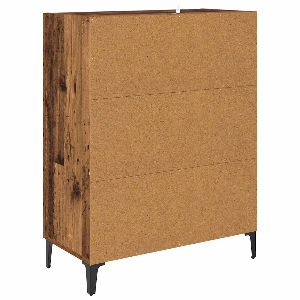 Credenza | Madia | Buffet da pranzo | Armadio da pranzo Legno vecchio 69,5 x 34 x 90 cm Legno multistrato