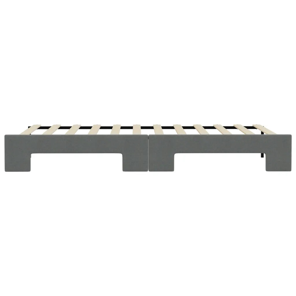 Divano Letto con Letto Estraibile Grigio Scuro 90x190cm Tessuto 3197645