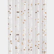 TENDINA PRONTA LUXOR 144 FILI  PVC LISCIO ORO GLITTERATO CM 120 H.CM 240
