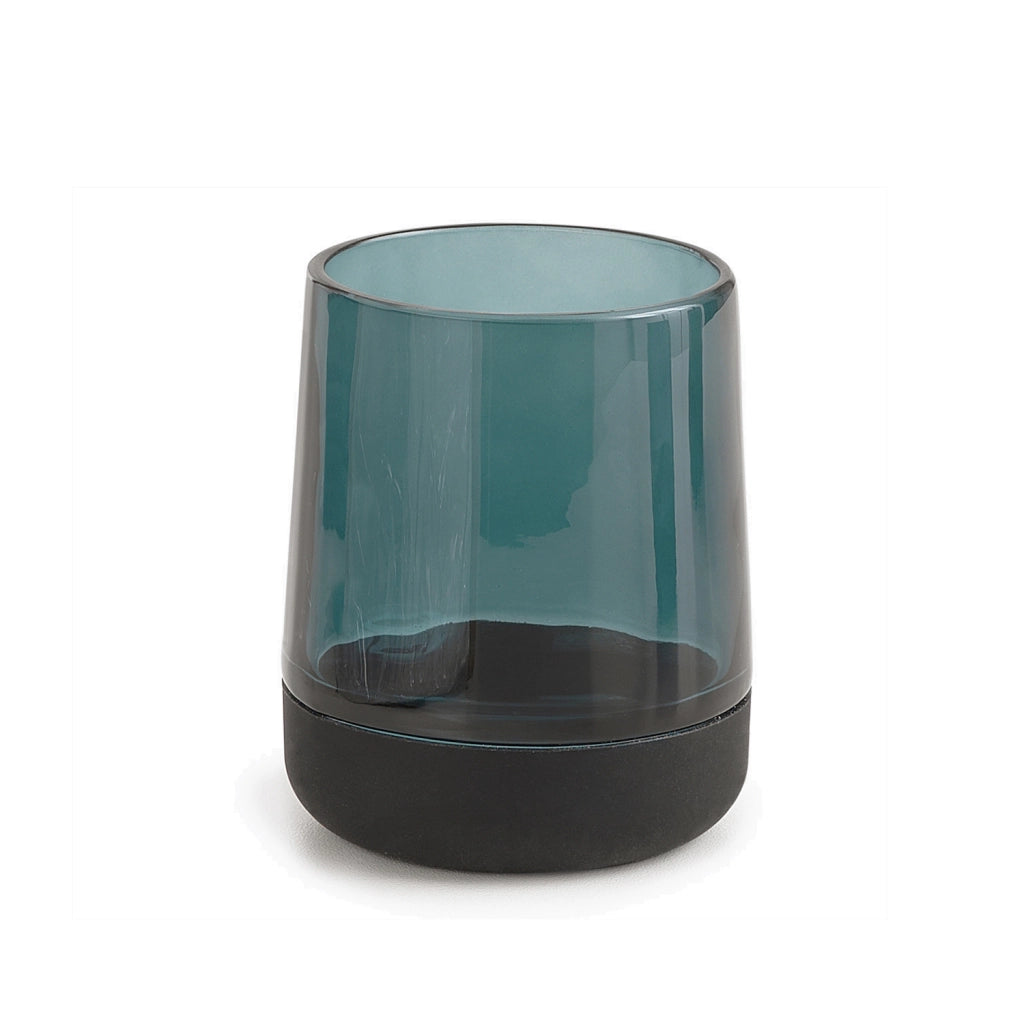 Portaspazzolini d' appoggio in vetro e silicone NC98 Gedy serie NICOLE Verde