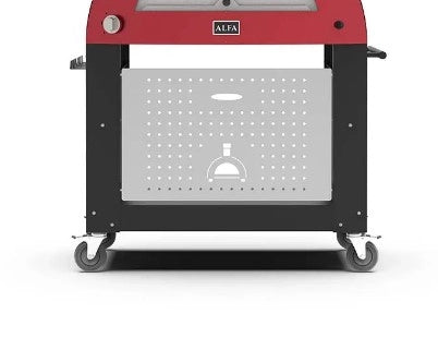 Alfa forni base per forno a gas modello 2 pizze moderno nera