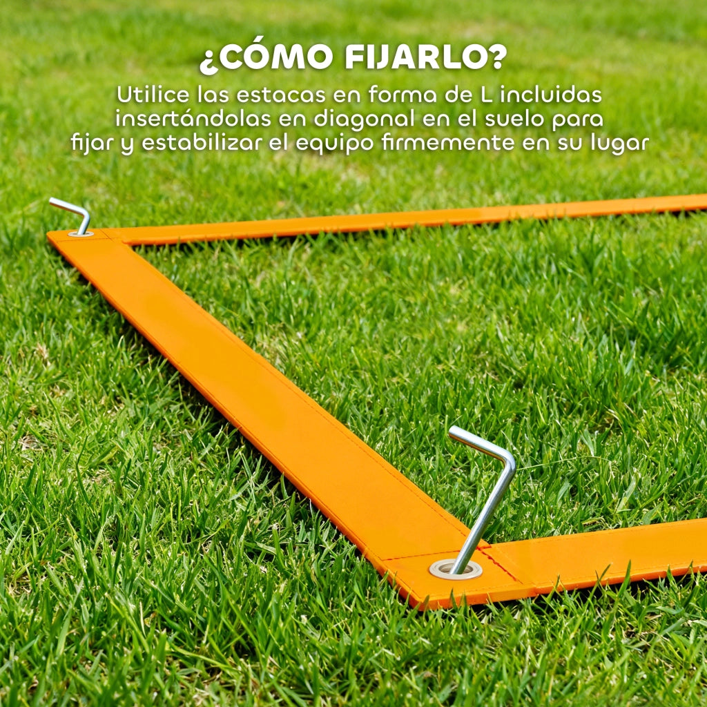 Set Agility per Cani 4 Pezzi ¨C Xylo ¨C Slalom Salto Riposo Arancione Blu