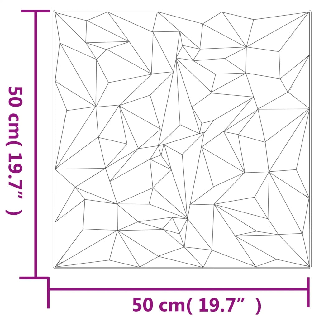 Pannelli da parete 24 pz Bianco 50 x 50 cm Schiuma XPS CFW9980098