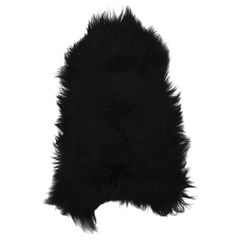 Fodera per Sedia in Pelle di Pecora Islandese Nera 70x110 cm 335854