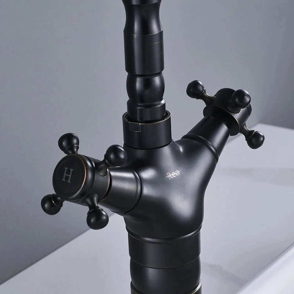 Rubinetto Da Bagno / Da Cucina Rea Rustico Old Black