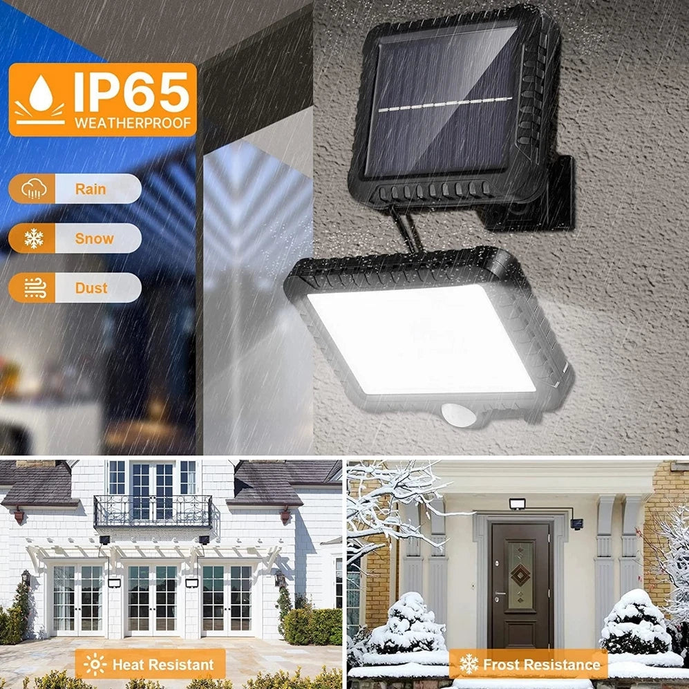 2X FARO FARETTO LED ESTERNO 30W A ENERGIA SOLARE LUCE GIARDINO SENSORE MOVIMENTO