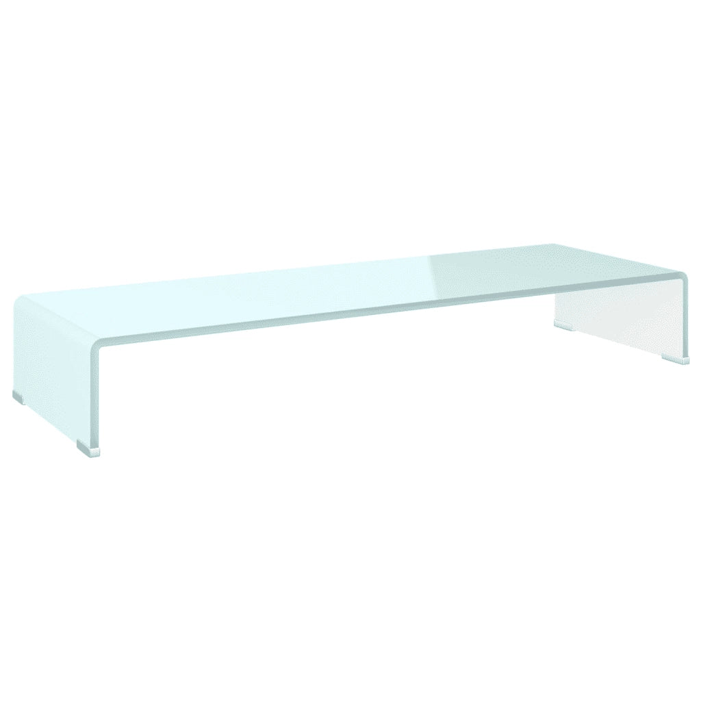 Supporto TV / Rialzo Monitor in Vetro Verde 90x30x13 cm 244146