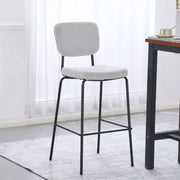 Sgabello imbottito Juno grigio chiaro 43x52,5x111H – Il comfort in stile industriale