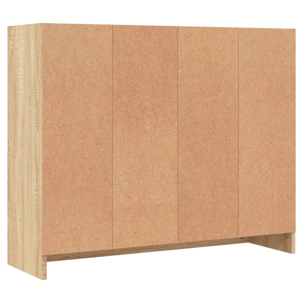 Buffet credenza cassettiera armadio mobile contenitore organizer cucina soggiorno rovere Sonoma 91 x 28 x 75 cm legno ingegnerizzato marrone 02_0031737