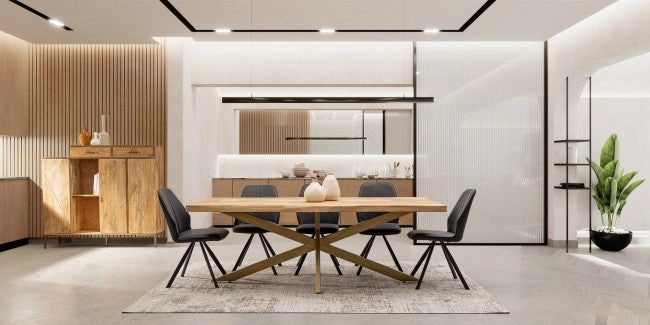Tappeto 200x290 cm Suri in Tessuto Argento