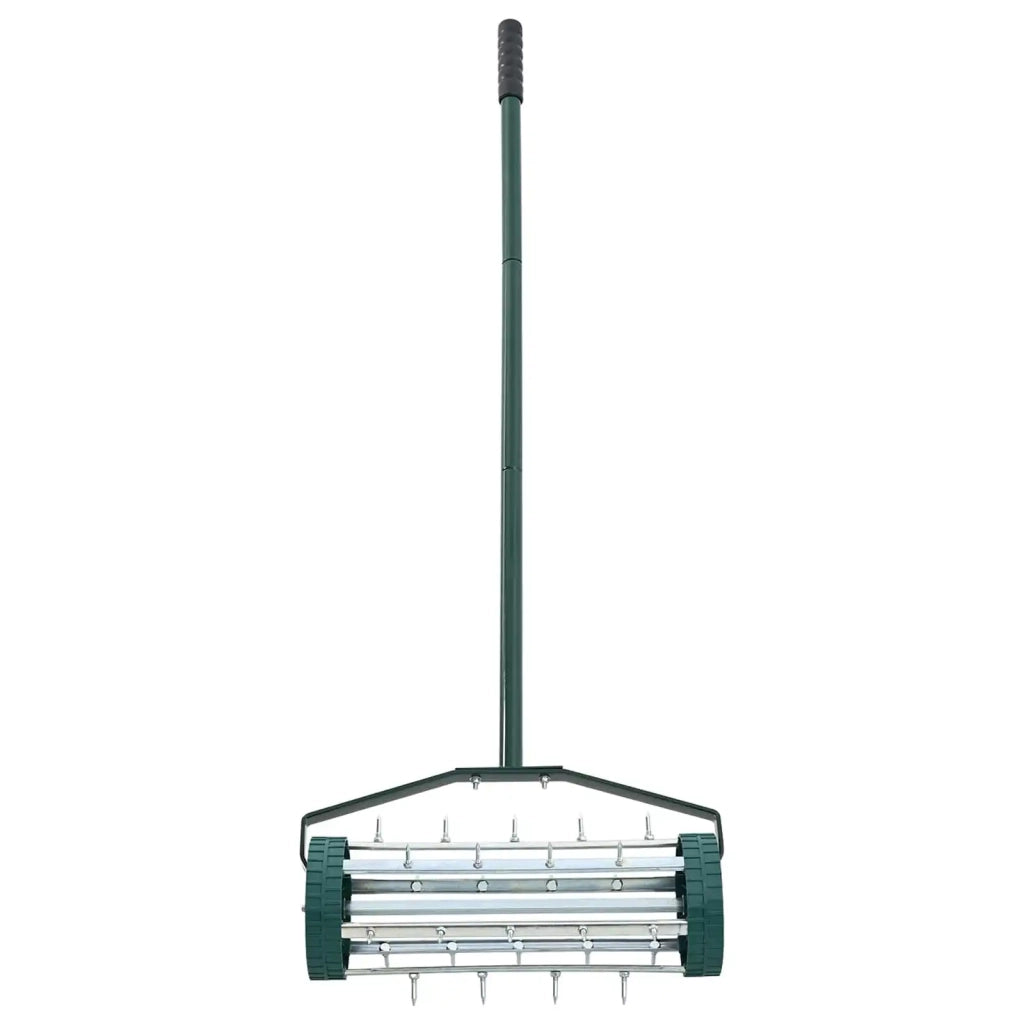 Rullo per Prato da Tirare con Pinze Aeratore Verde Acciaio CFW9323398