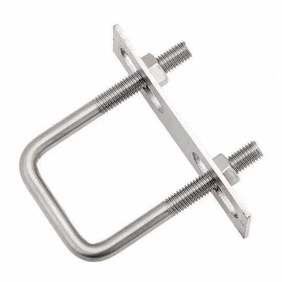 Viti di fissaggio a U per tubi - rottura di tensione - acciaio inossidabile - M8 x 30 x 60 mm - alta qualità (2 pezzi)