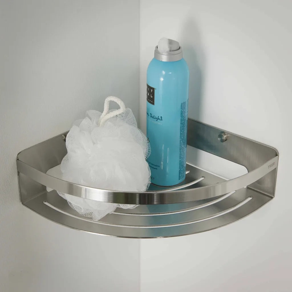 Tiger Mensola da Bagno Angolare Caddy Argento Grande 1400630946 418305