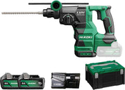 Akku Bohr & Meißelhammer DH1826DAWPZ, SDS-plus (18V, 5,0 Ah Li-ion Akku, Schlagenergie: 3,2 J, Volllastschlagzahl 2. Gang: 0-4300 min-1, Brushless, Bohren und Meißeln) Zubehör im HSCIII Koffer