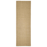 Tappetino tiragraffi in sisal per gatti 80 x 250 cm marrone chiaro 02_0045557