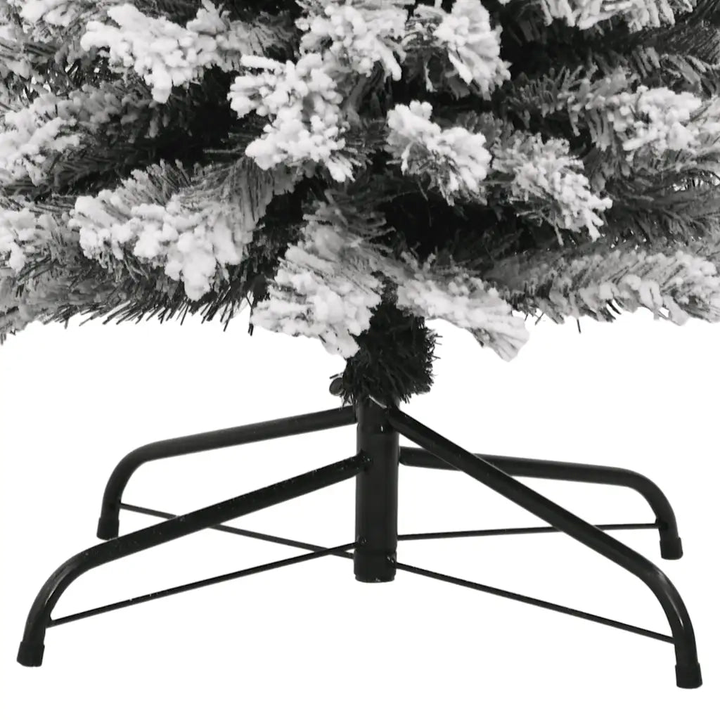 Albero di Natale | Decorazioni natalizie Artificiale con Neve Fioccata Verde 180 cm PVC