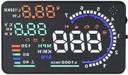Display di Testa Sottile - 5,5'' Schermo - Compatibile con OBD II - Visualizzazione Multicolore - Visualizzazione della Velocità - Proiezione dei Dati del Veicolo - Dashboard Auto