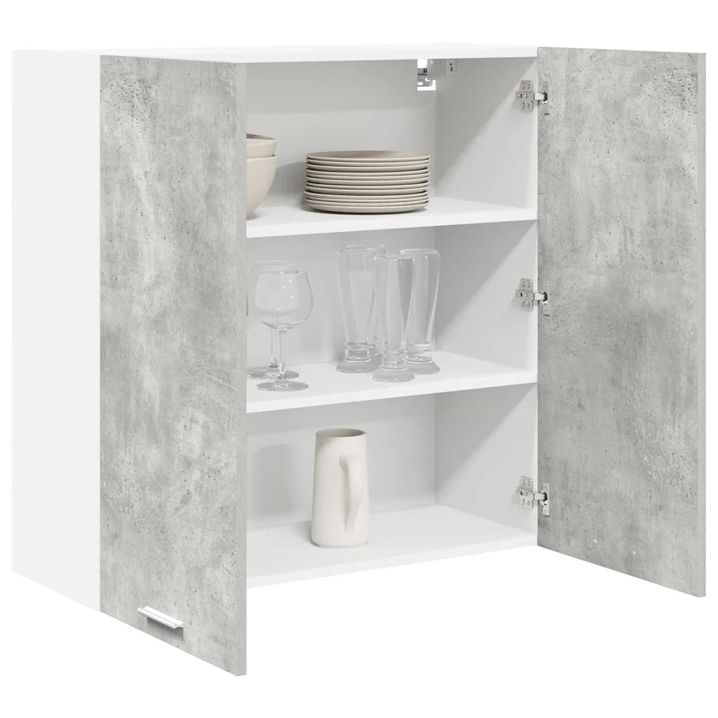 Armadio pensile con porta Grigio cemento 80 x 31 x 80 cm 884285