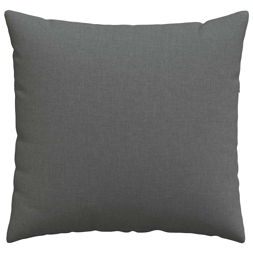 Cuscini da Divano 2 pz | Cuscini per sedie Grigio scuro 50 x 50 cm Tessuto