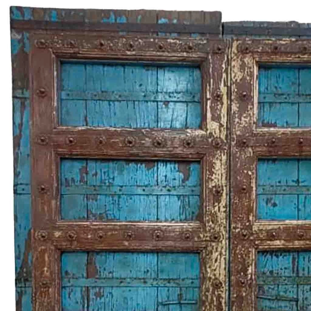 Porta in legno fatta a mano 151x7x227h cm