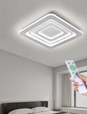 Lampadario Plafoniera Illuminazione quadrata Led Moderno 64W Luce Per Soffitto con telecomando