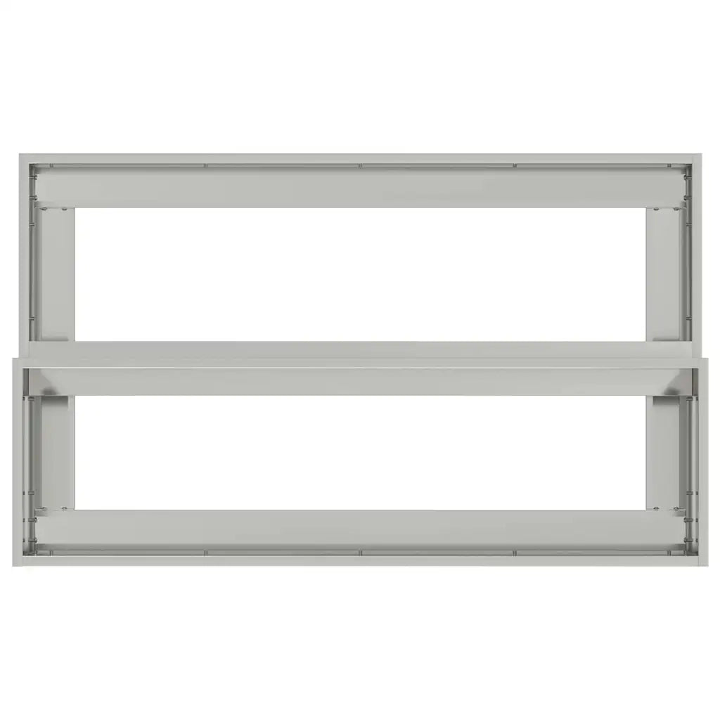 Fioriere | Cassetta per fiori | Vaso da giardino Argento 100 x 60 x 45 cm Acciaio zincato