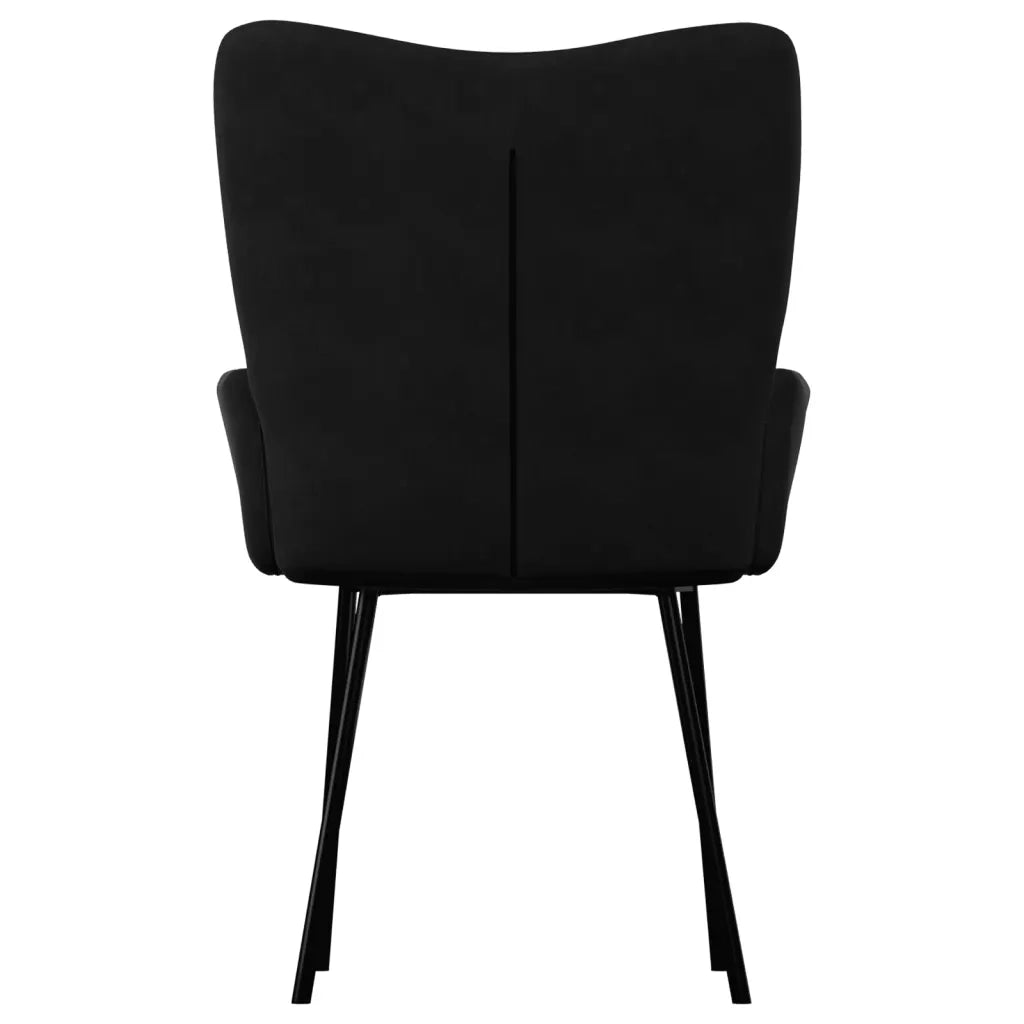 Sedie da Pranzo 2 pz Nere in Velluto 344804